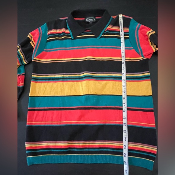 Vintage 80’s Sweater by Carole Little for Saint-Tropez West Men’s Size Small - Picture 5 of 6